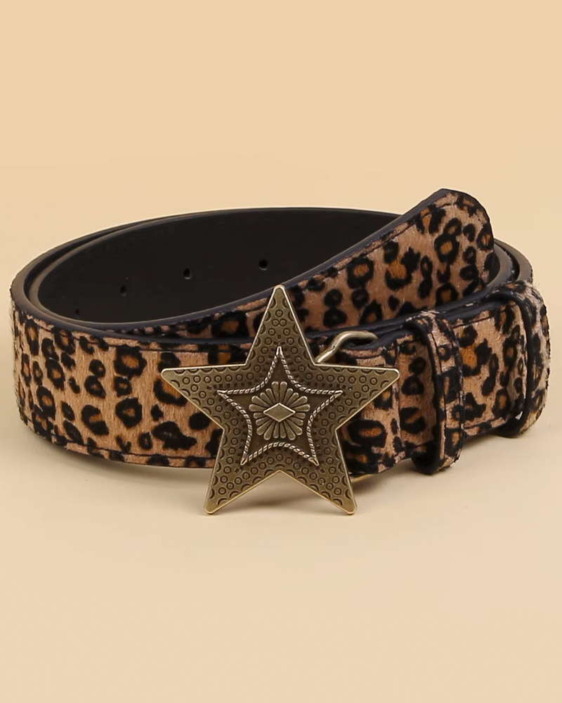 ASYMMETRIC BELT LEOPARD PRINT