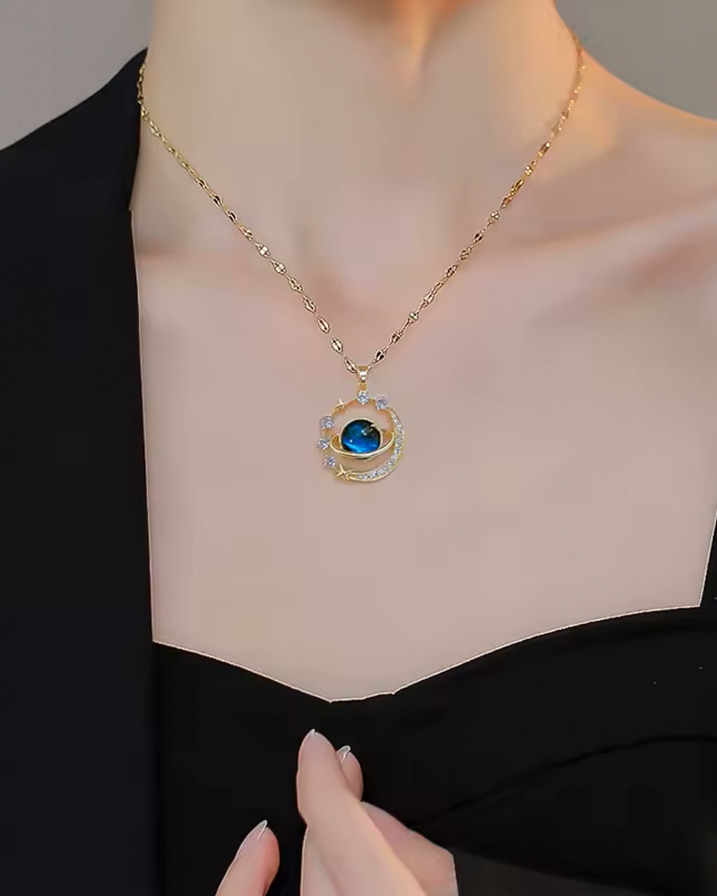 Y2K Planet Necklace