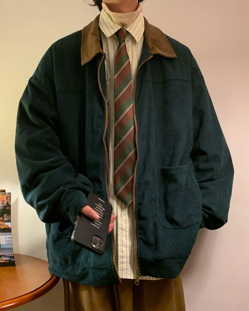 ジャケット・アウター archive grunge fur corduroy jacket y2k archive grunge fur corduroy jacket y2k