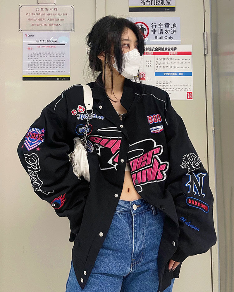 Retro on sale racer jacket