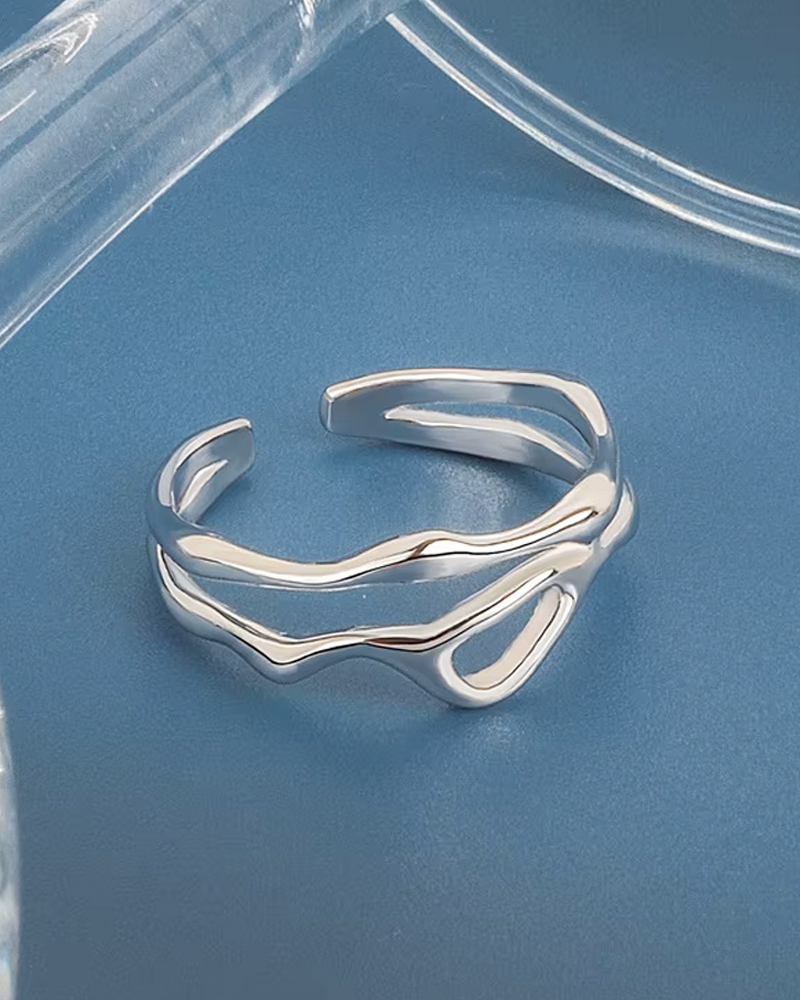 Irregular Silver Ring