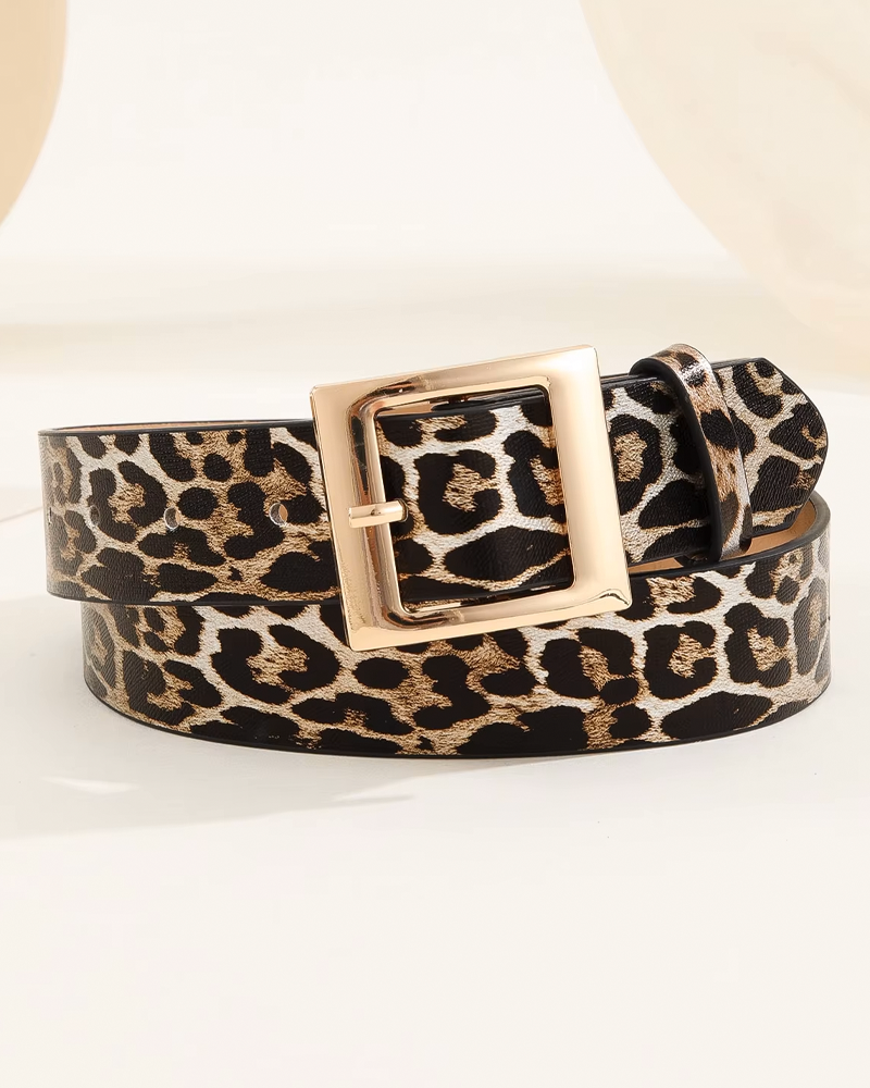 Womens Leopard Belt