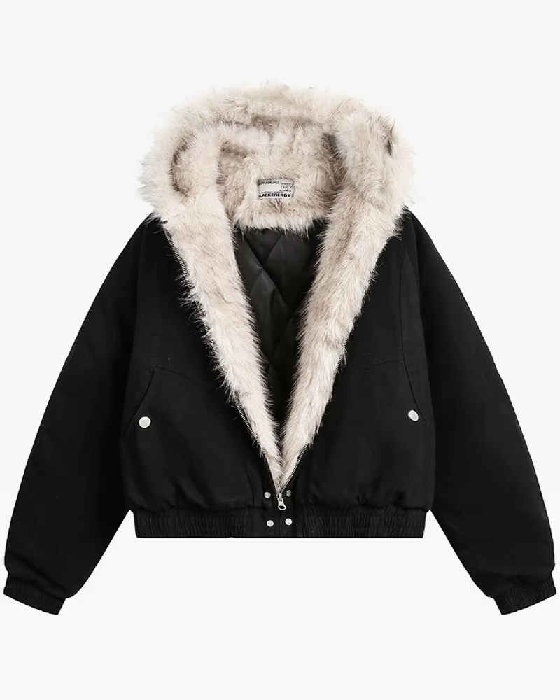 Fur Lined Jacket Y2K | Y2K Wave Fur Lined Jacket Y2K | Y2K Wave