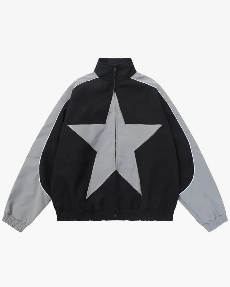 Black jacket shop with white stars