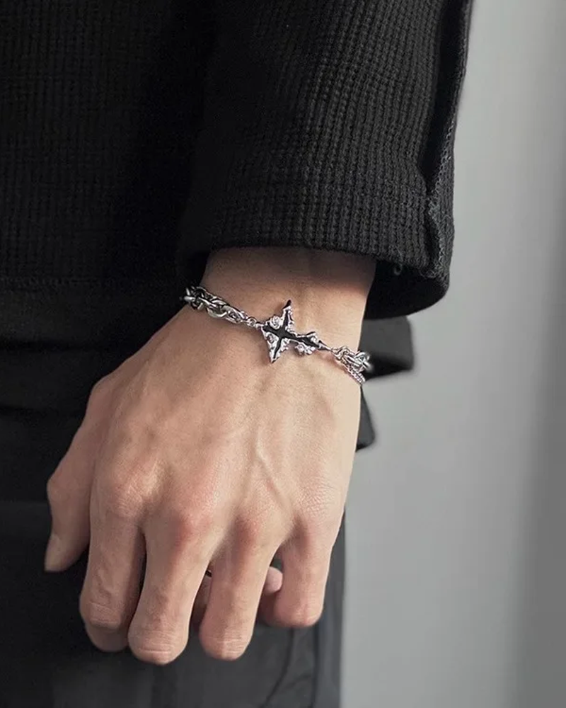 Gothic Cross Bracelet | Y2K Wave