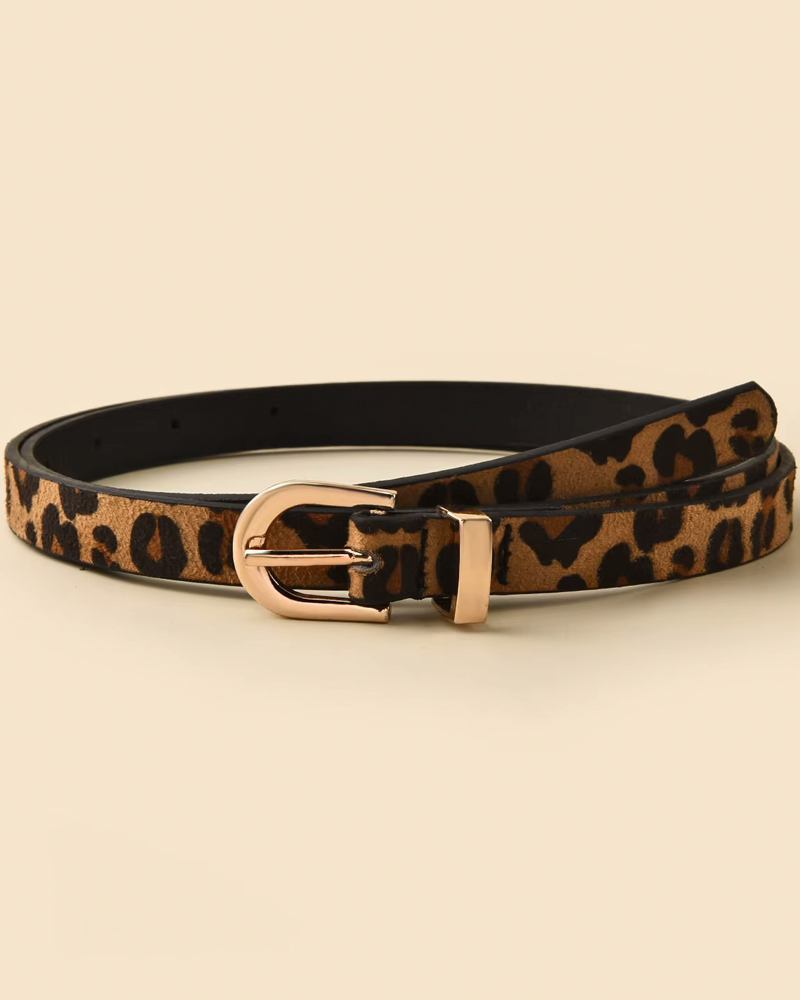 Leopard Print Belt