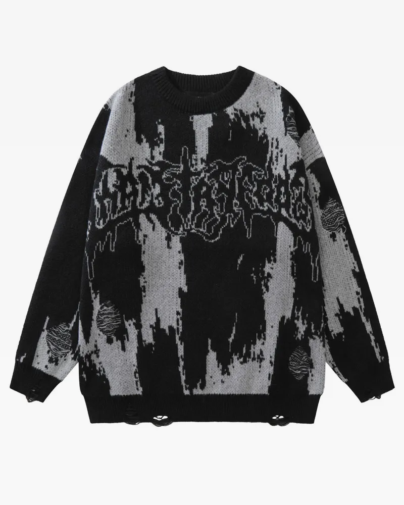 Grunge Knit Sweater | Y2K Wave Grunge Knit Sweater | Y2K Wave