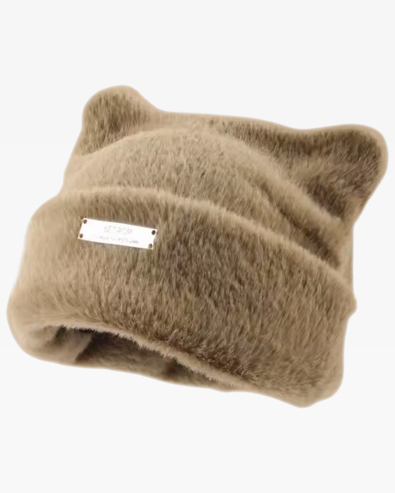 Fluffy Cat Ear Beanie