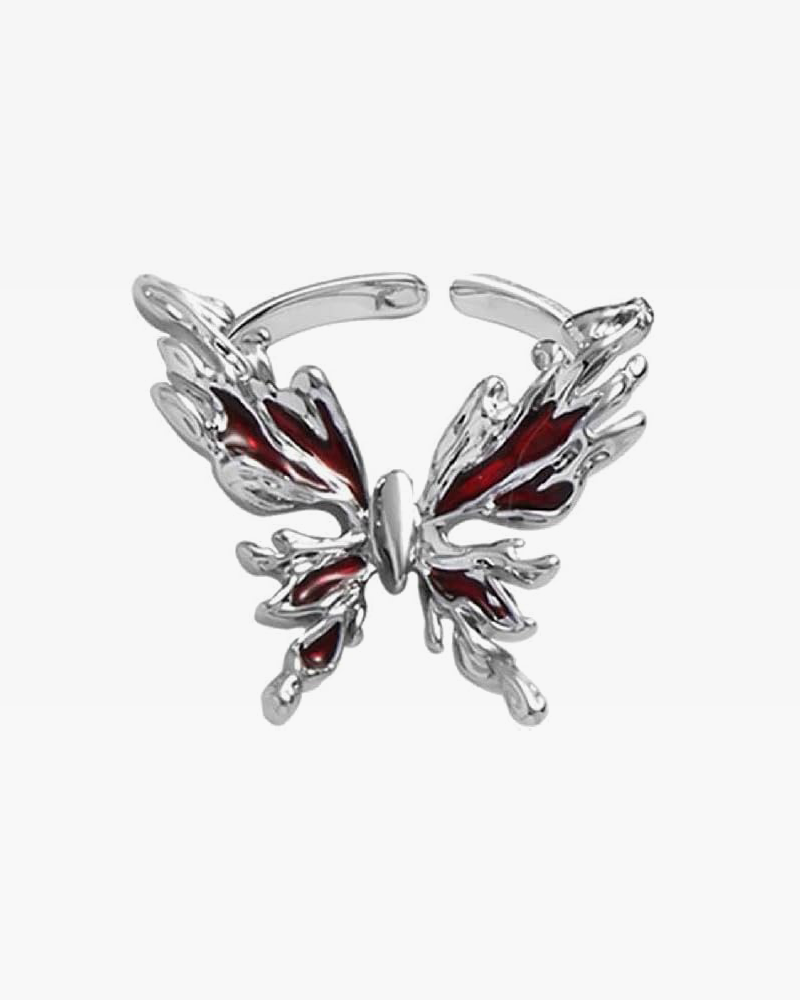 Red Butterfly Ring