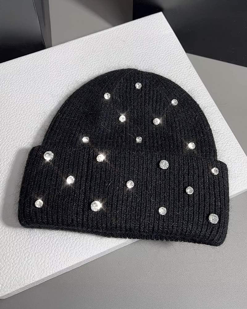 Rhinestone Beanie