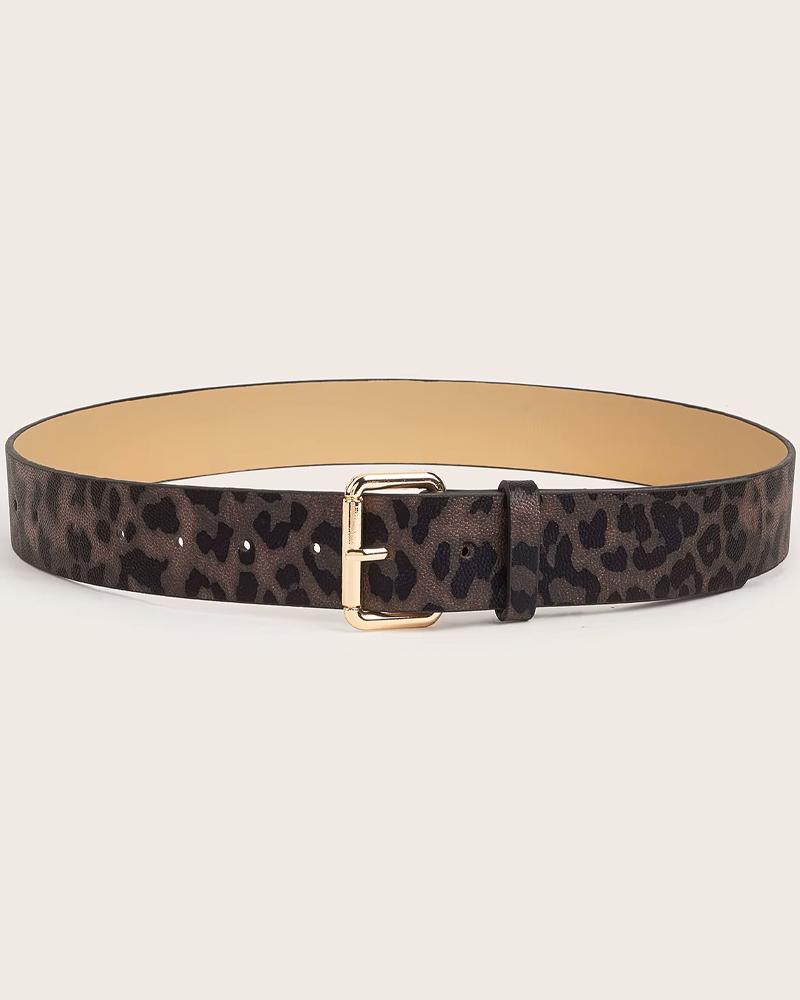 Leopard Print Belt Womens