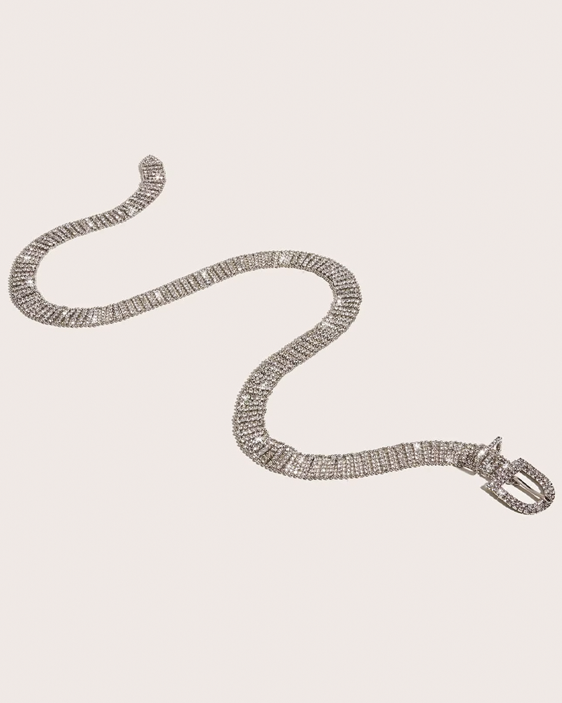 Rhinestone Belt Women