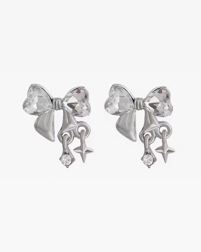 Sparkling Bow Earrings