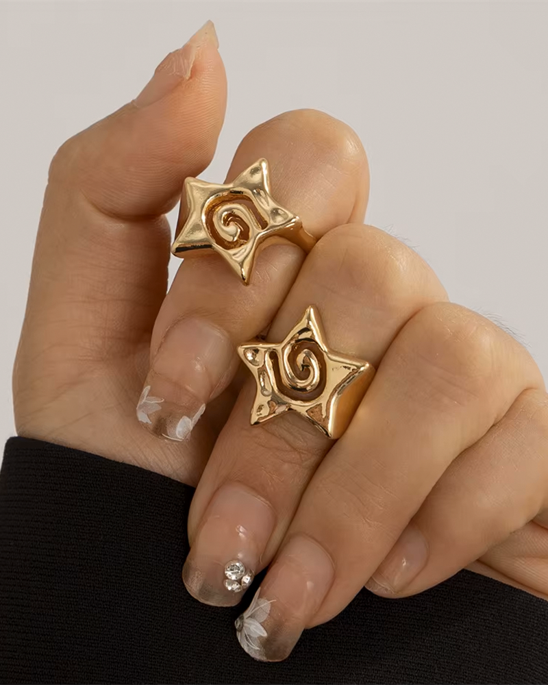 Gold Star Ring