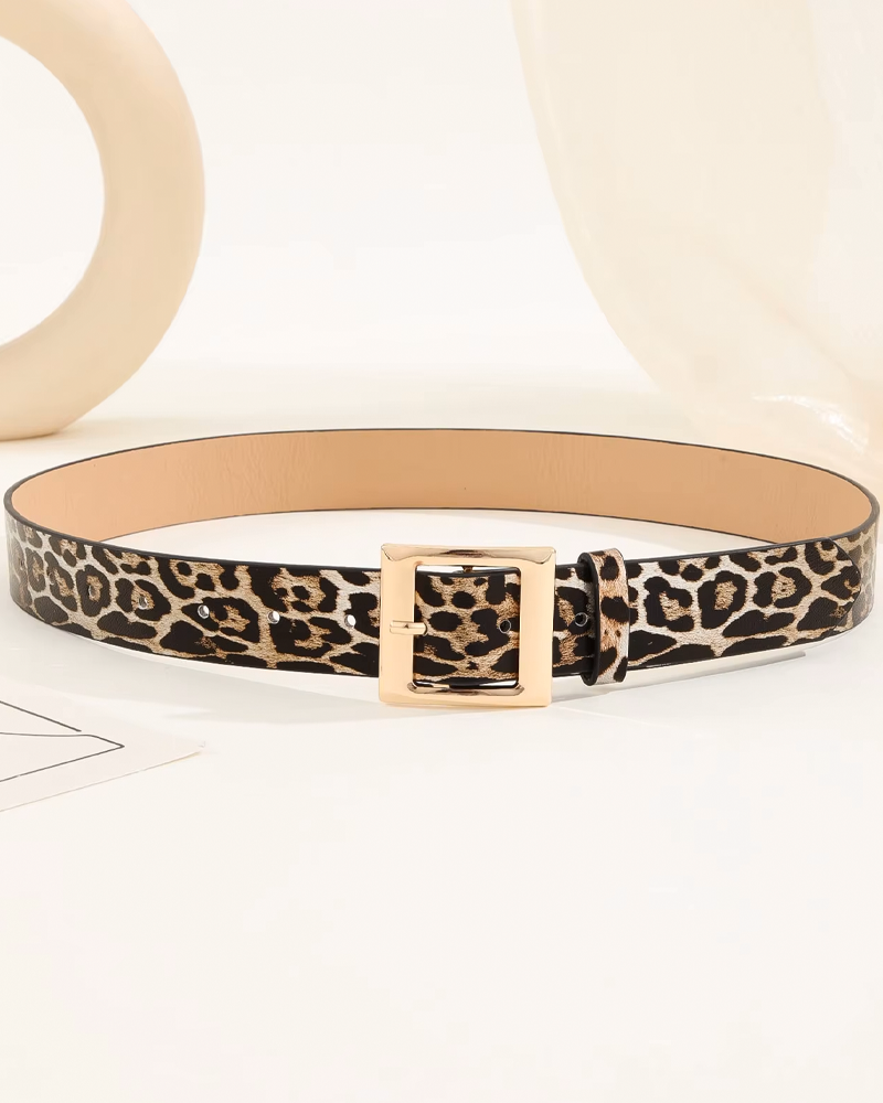 Womens Leopard Belt