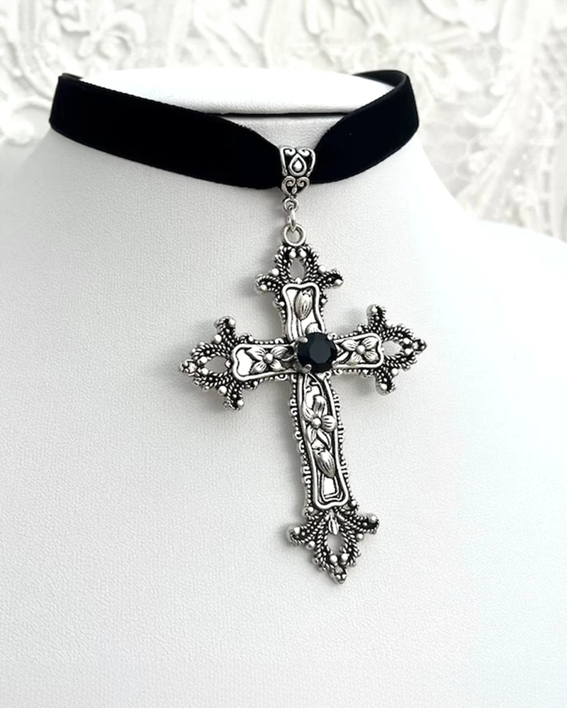 Y2K Cross Necklace