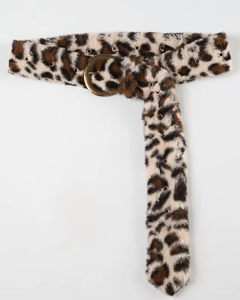 Y2K Fur Belt