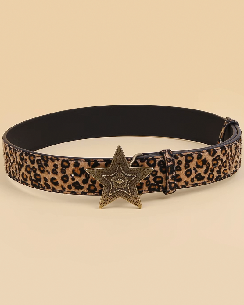 Belt Leopard Print