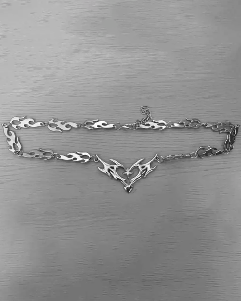 Flame Heart Necklace