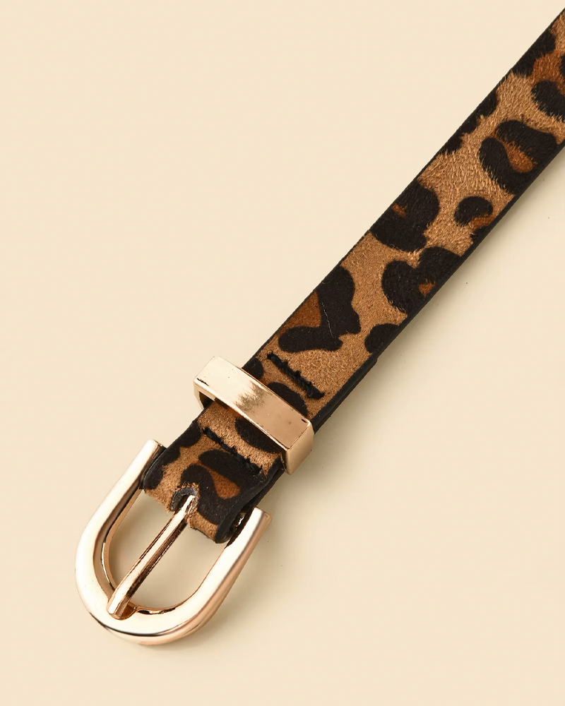 Leopard Print Belt