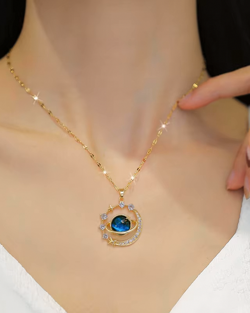Y2K Planet Necklace