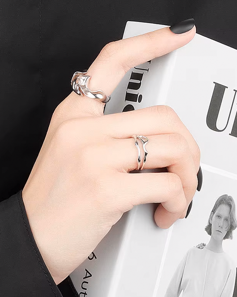 Irregular Silver Ring