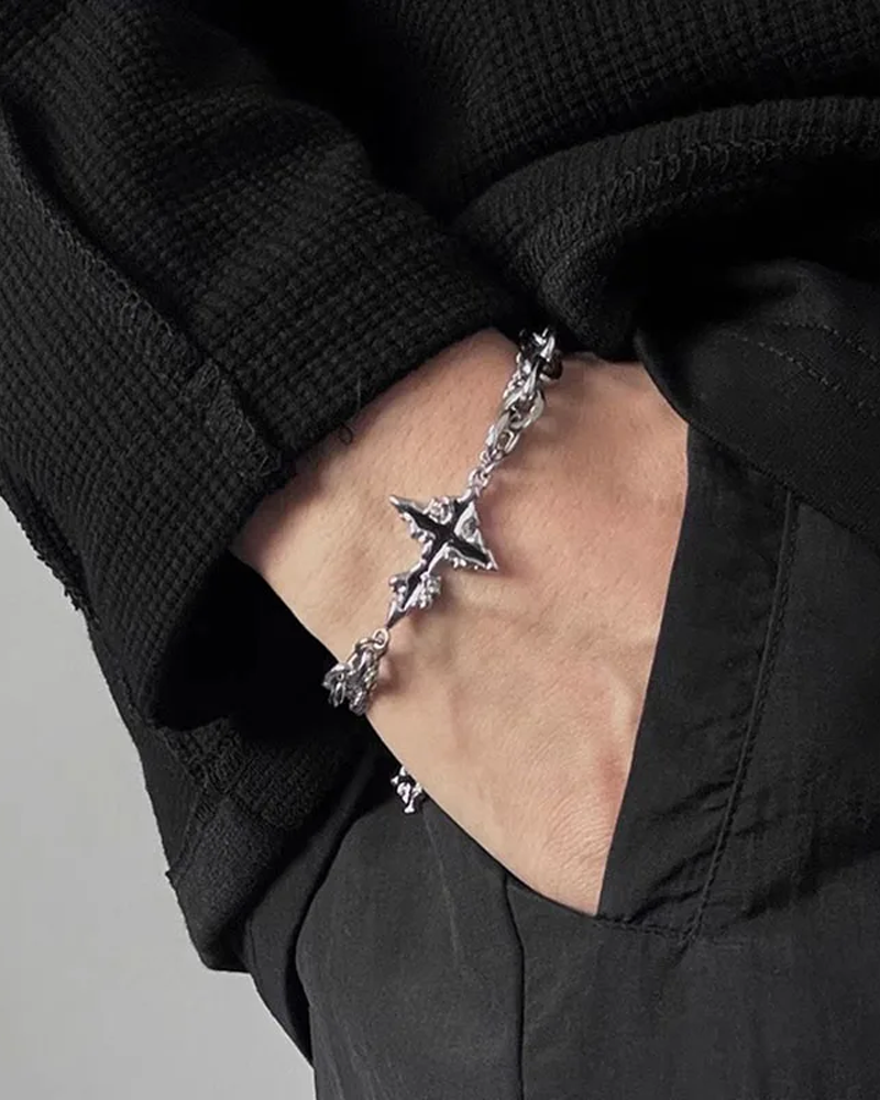Gothic Cross Bracelet