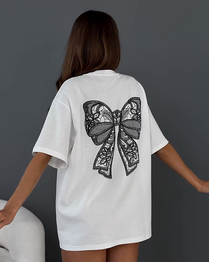 T Shirt With Bow
