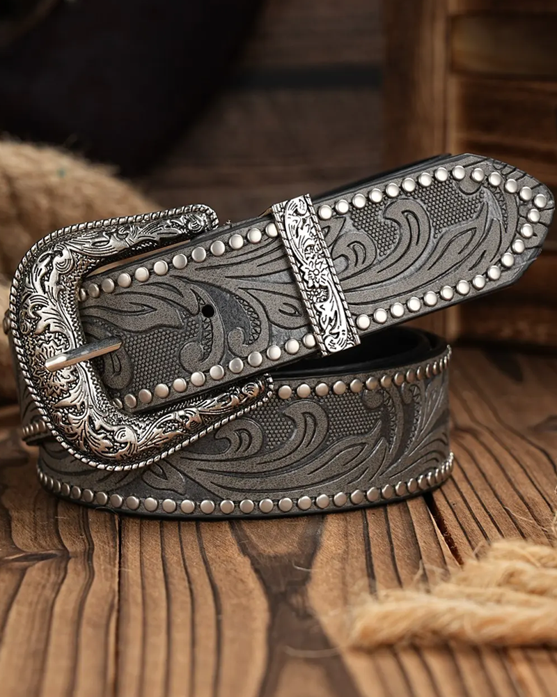 Studded Western Belt