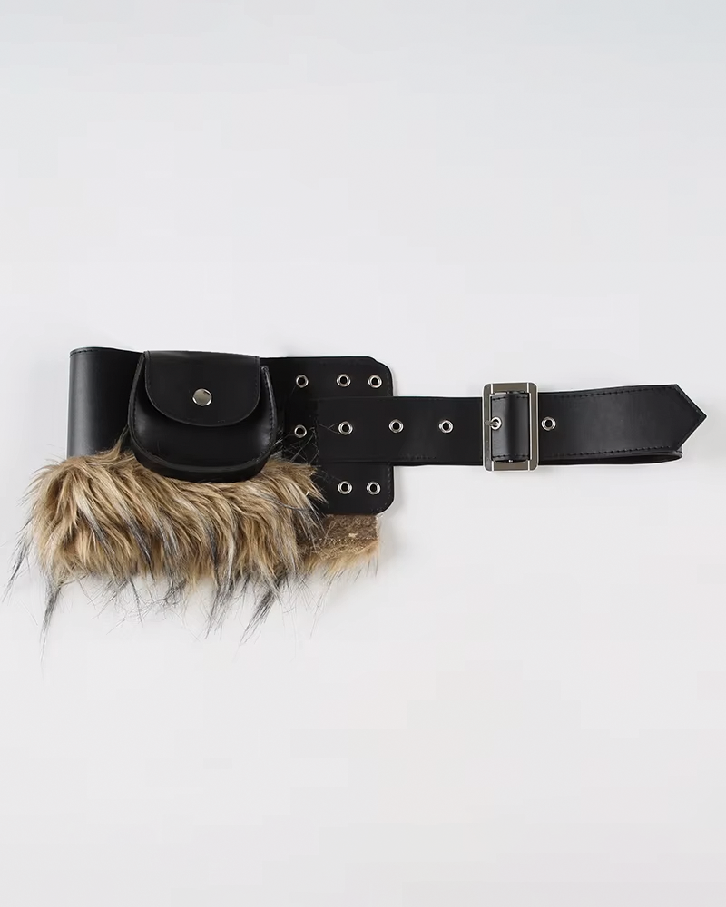 Fur Belt Y2K