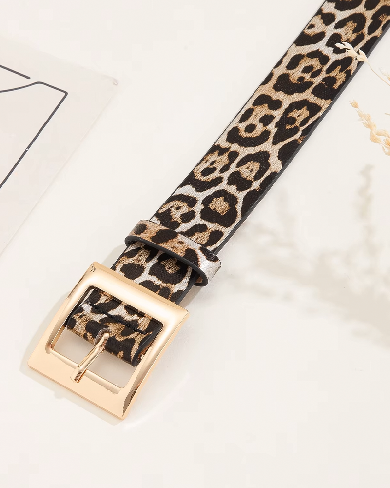 Womens Leopard Belt