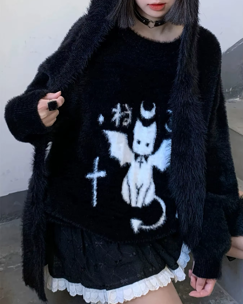 Goth Knitted Sweater