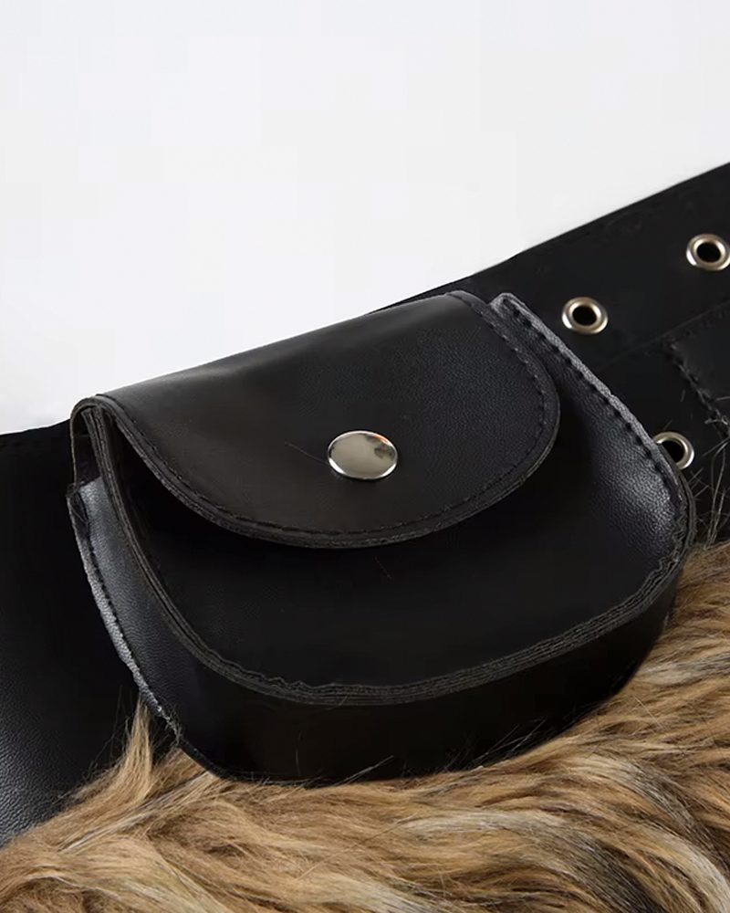 Fur Belt Y2K