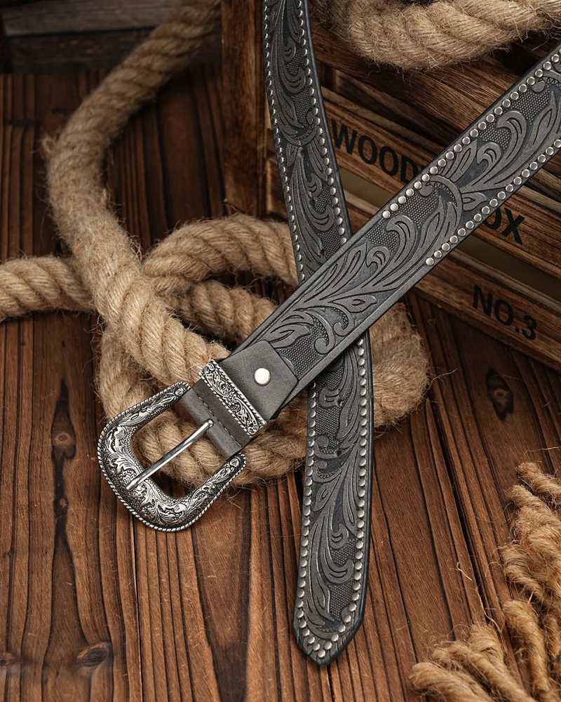 Studded Western Belt