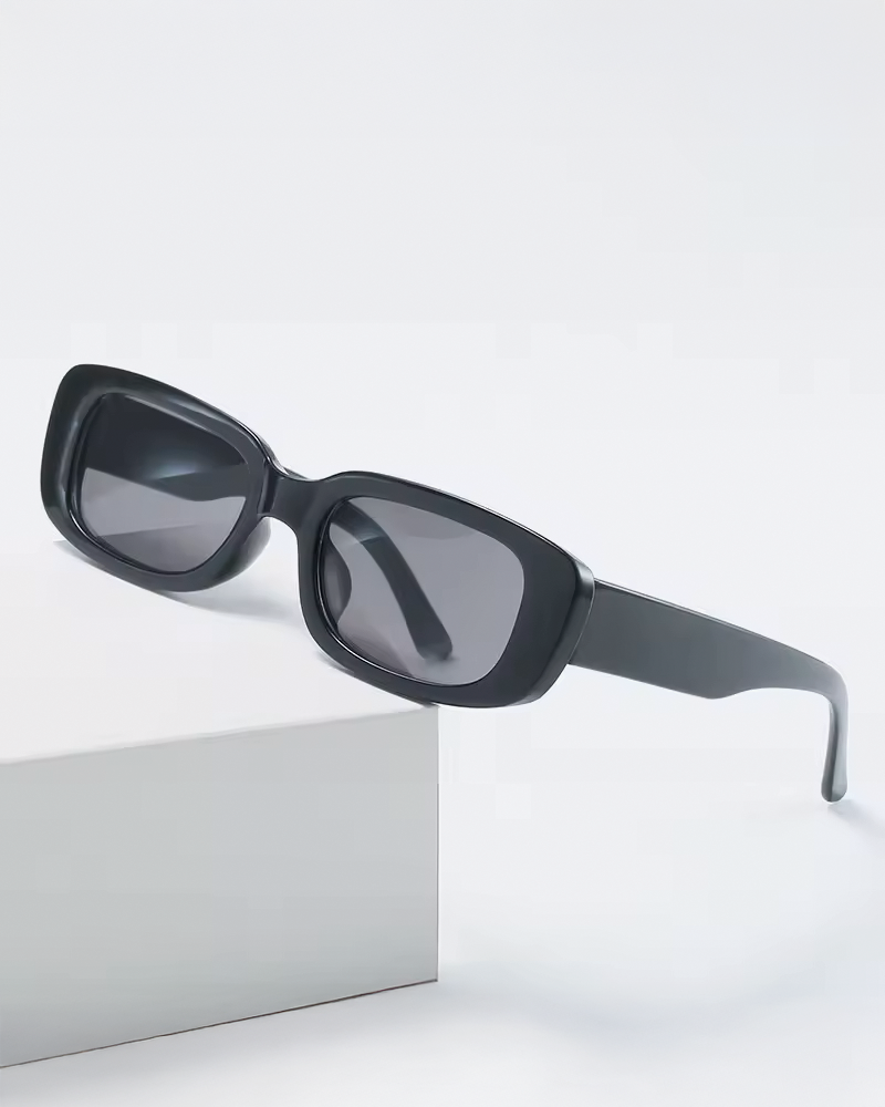 Black Rectangle Sunglasses