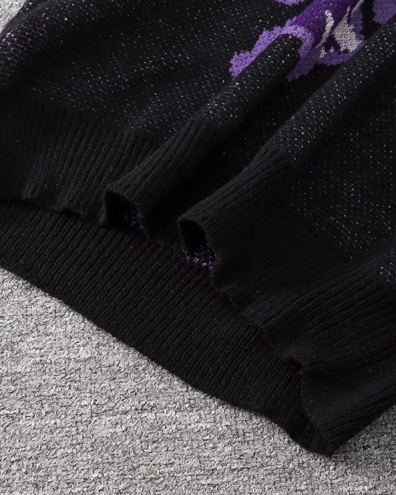 Purple Skeleton Sweater