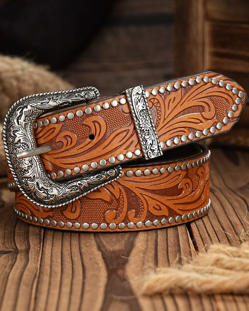Studded Western Belt