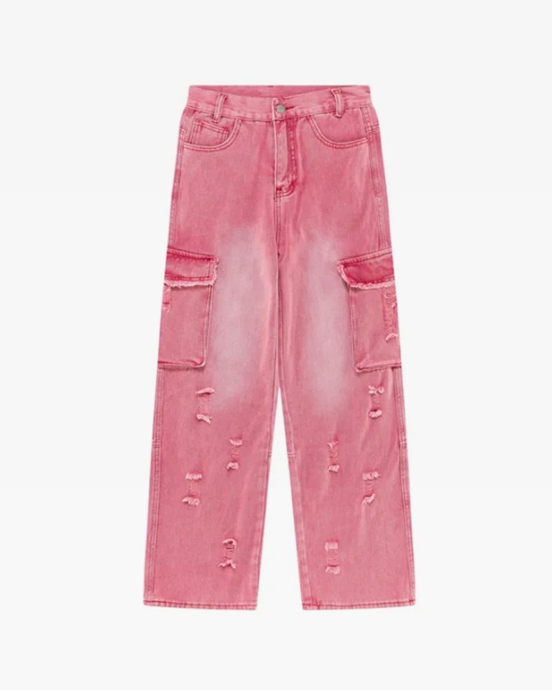 Pink Cargo Jeans