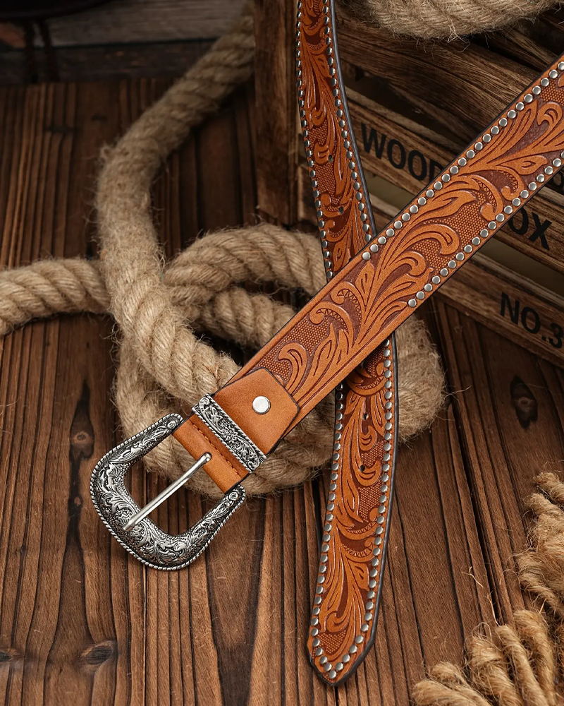 Studded Western Belt