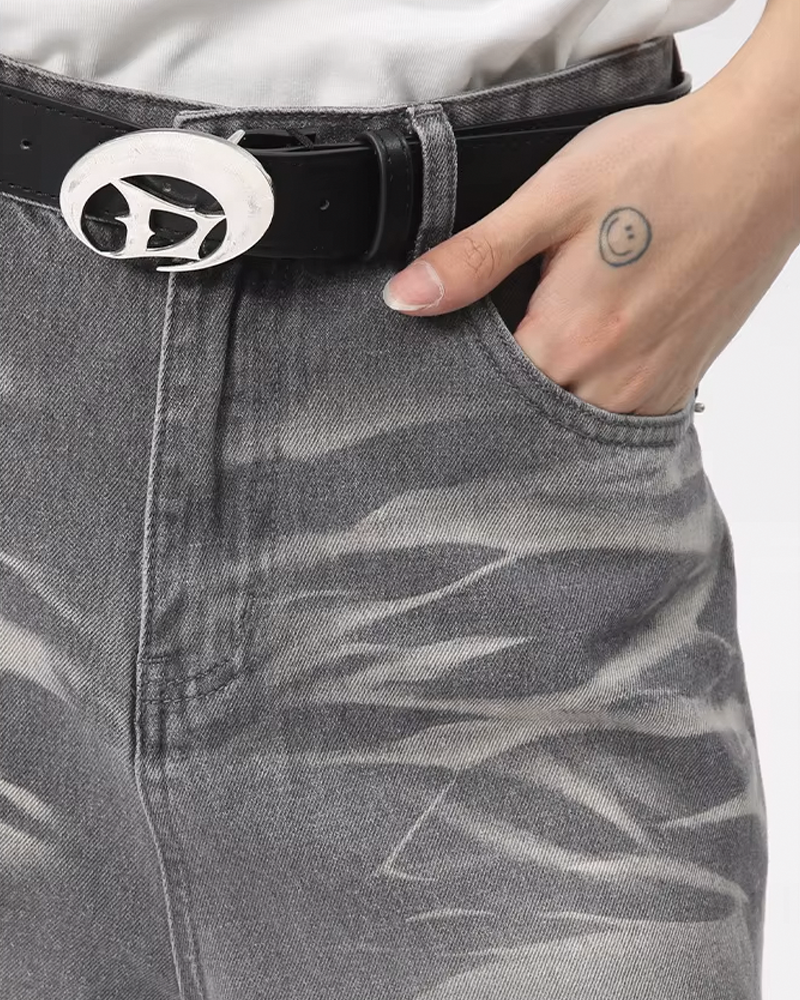 Gray Jeans Baggy