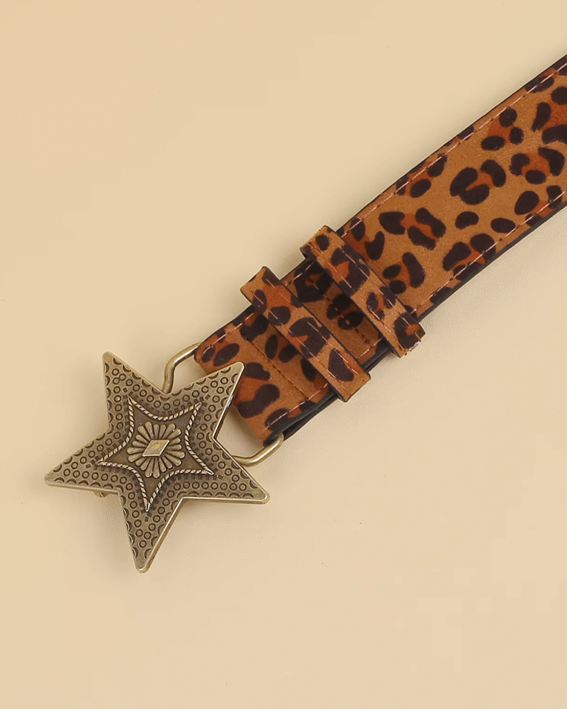 Belt Leopard Print