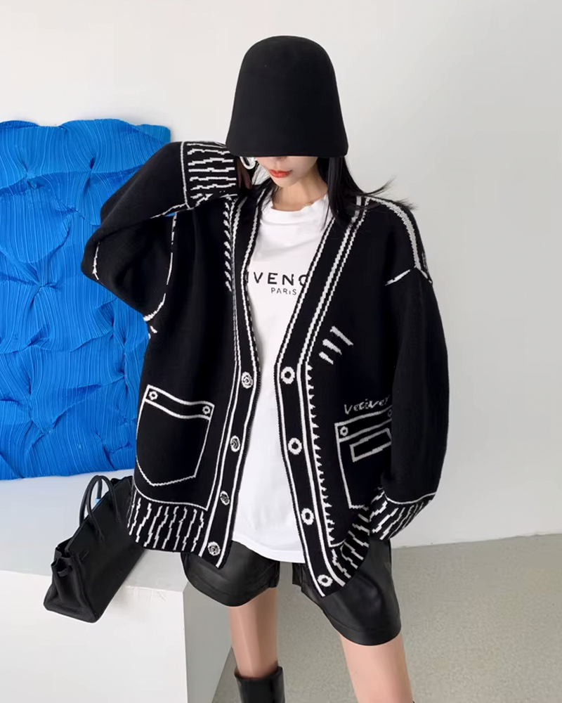 Womens Button Up Cardigan