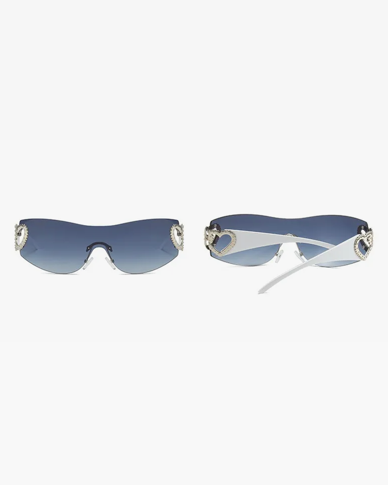 Rimless Heart Sunglasses