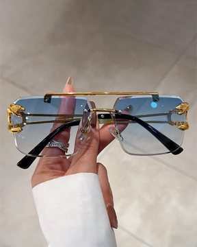 Square Rimless Sunglasses