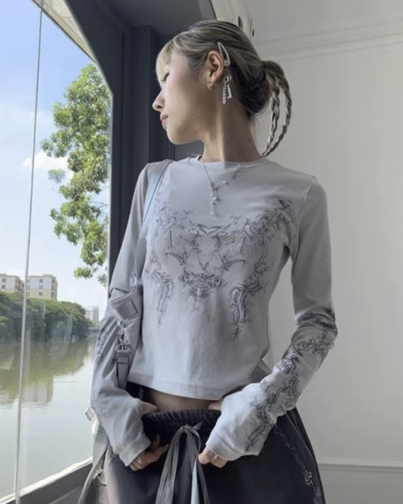 Grunge Crop Top | Y2K Wave