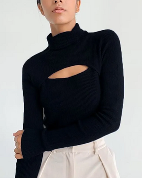 Open Chest Turtleneck