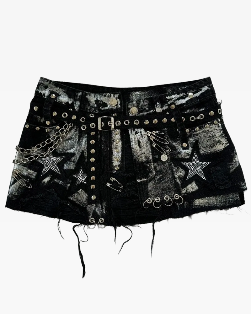 Y2K Black Mini Skirt