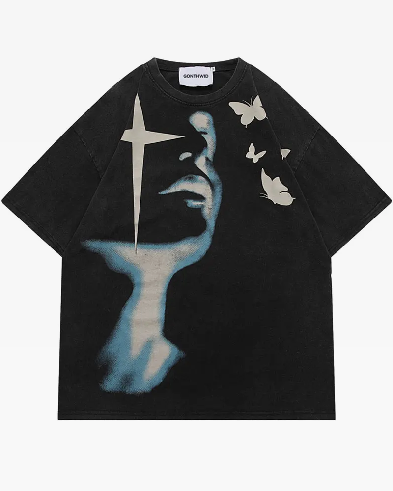 Butterfly Shirt Y2K