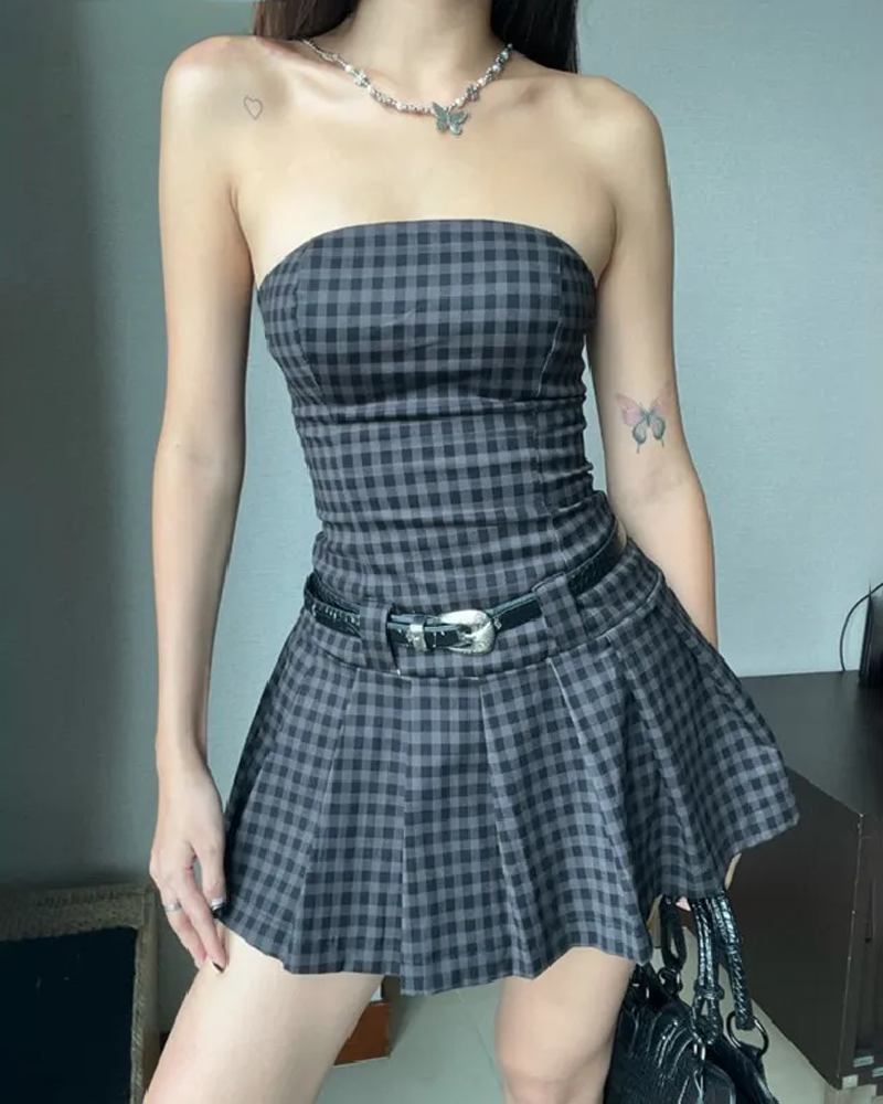 Gingham Mini Dress