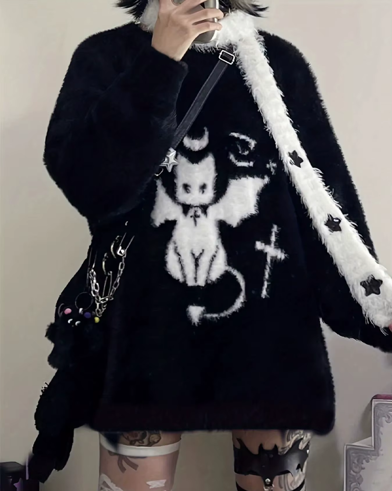 Goth Knitted Sweater